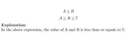 How to Write a Less Than Or Equal To Symbol in LaTeX