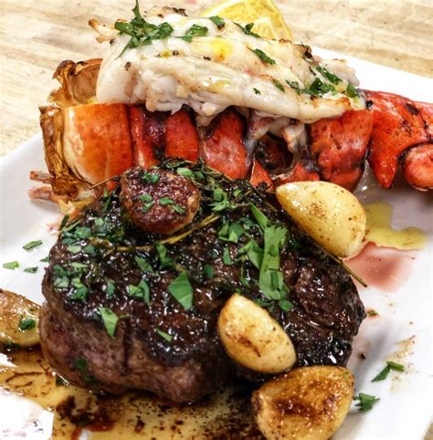 SURF AND TURF | STEAK | LOBSTER | LAND | SEA in 2024 | Steak and ...