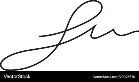 Signature symbol Royalty Free Vector Image - VectorStock