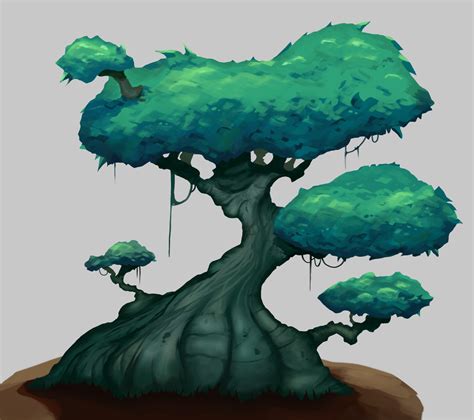 ArtStation - 2D Game Asset - Stylized Trees