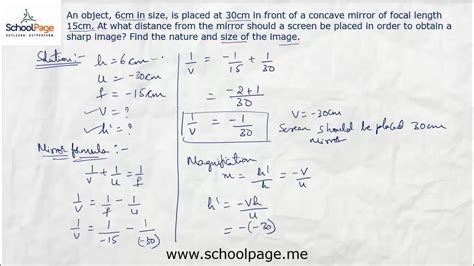 10 Mirror formula and magnification - YouTube