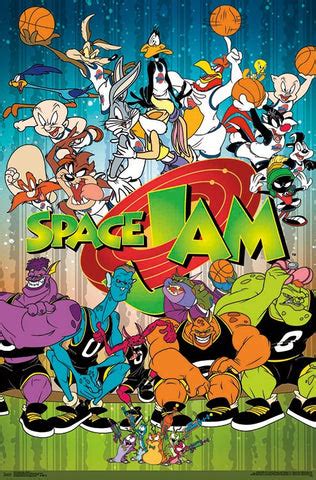 Space Jam Basketball (Looney Tunes Tune Squad vs. Monstars) Official W ...