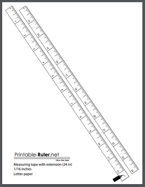 Printable Paper Measuring Tape