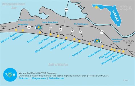 Seaside Florida Town Map - Printable Maps