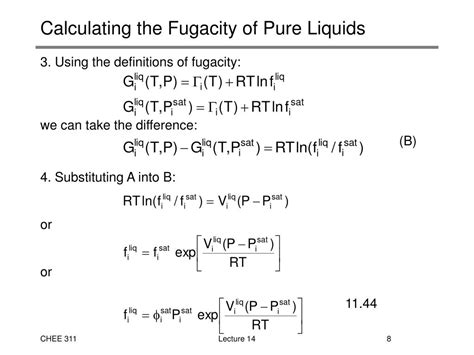 PPT - 5. Calculating Fugacity of Pure Gases PowerPoint Presentation ...