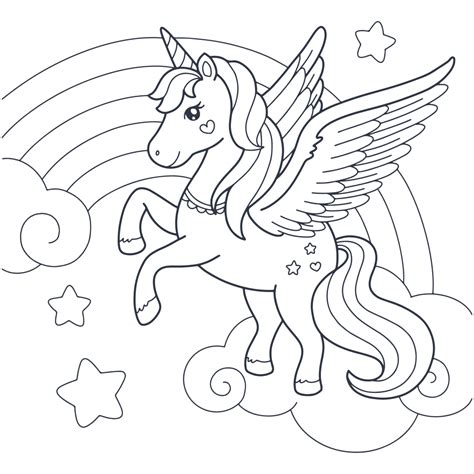 Pegasus Coloring Pages - Printable - Kids Drawing Hub