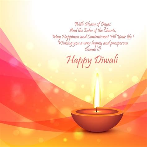 Free Vector | Diwali festival card template