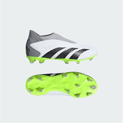 adidas Predator Accuracy.3 Laceless Firm Ground Boots - White | adidas LK