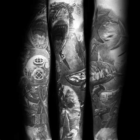 60 Amazing Diving Helmet Tattoo Designs for Men