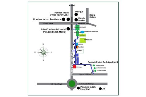 Vehicle Shortcut to Pondok Indah Mall - Pondok Indah Golf Apartment