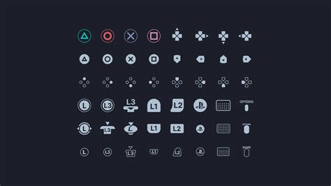 Playstation Controller Button Icons