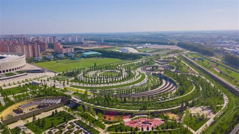 Krasnodar, Russia - May 2019: Aerial View of Krasnodar Stadium and the ...