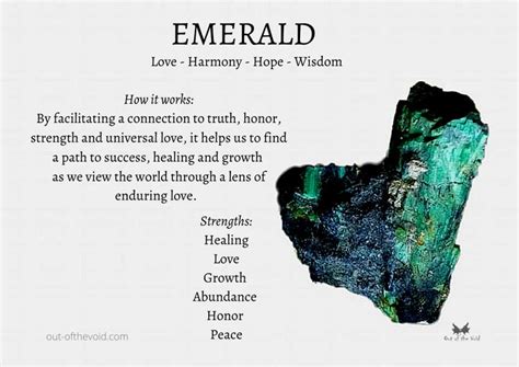 Emerald in 2021 | Crystal healing stones, Crystal meanings, Crystals ...