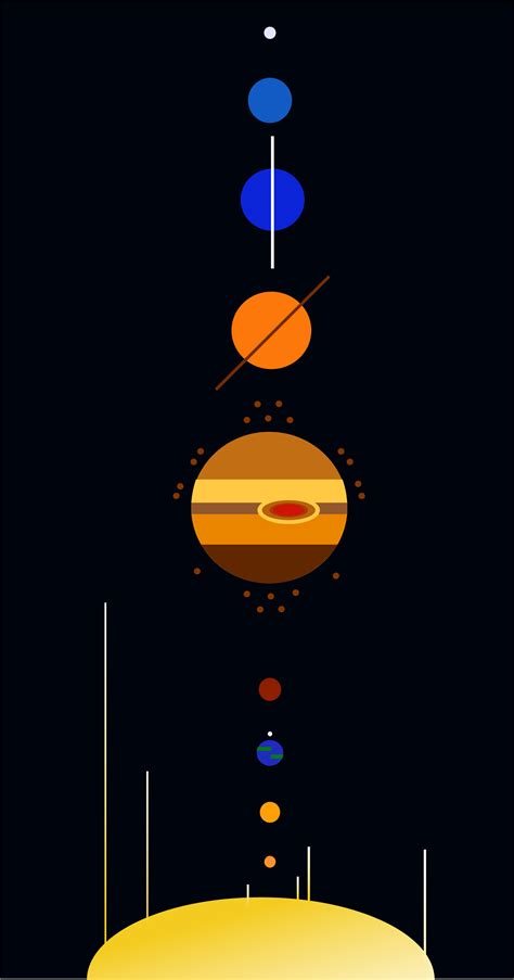 ArtStation - Minimalist Solar System | Artworks