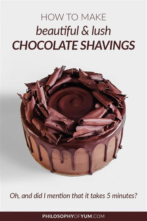 How to Make Chocolate Shavings - Philosophy Of Yum Blog