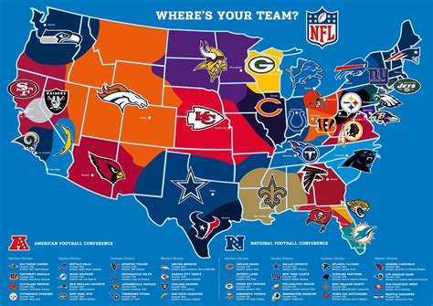 Nfl Teams Map