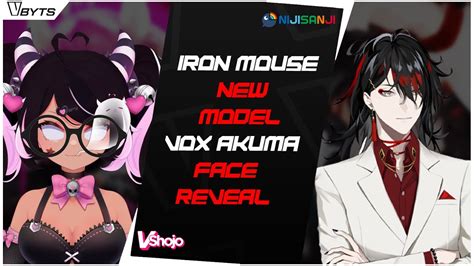 Iron Mouse new model, Vox Akuma face reveal - YouTube