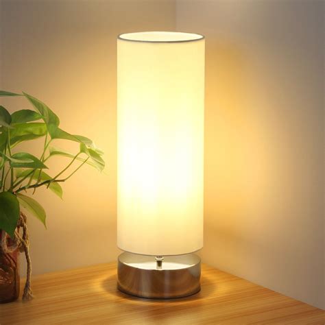 Touch Control Table Lamp Bedside Minimalist Desk Modern Accent Dimmable ...