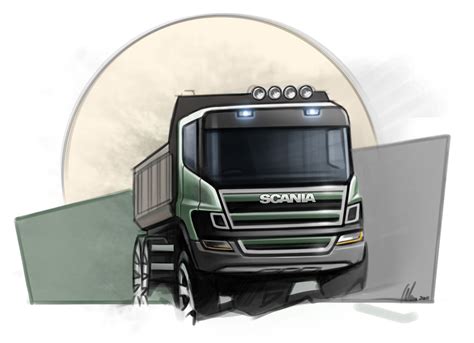 Scania Truck design sketch - Car Body Design