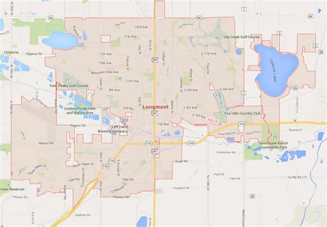 Longmont, Colorado Map