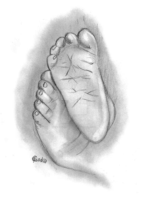 Baby Feet Sketch by Trinasartworks on DeviantArt