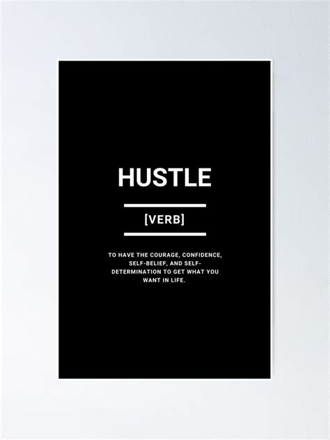 "Hustle Definition, Inspirational Quote, Entrepreneur, Hustler ...