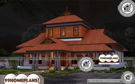 Kerala Nalukettu Style Home Plans with Traditional Tharavdu Nadumuttam ...