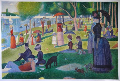 A Sunday Afternoon on the Island of La Grande Jatte - George Seurat ...