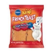 Amazon.com : Pillsbury Triple Berry Burst Mini French Toast, 2.64 Ounce ...