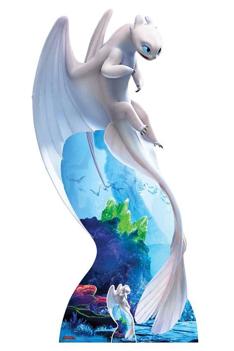 Light Fury from How to Train Your Dragon 3 Official Cardboard Cutout ...