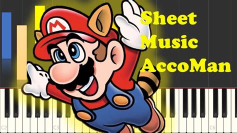 Super Mario World Theme Piano Sheet Music EASY - YouTube