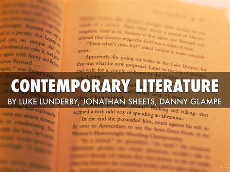 types of contemporary literature