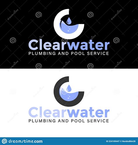 Water Plumbing Service Modern Logo Template Stock Vector - Illustration ...