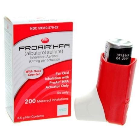 Proair HFA Albuterol: Feline Dose - Inhaler for Asthmatic Cat