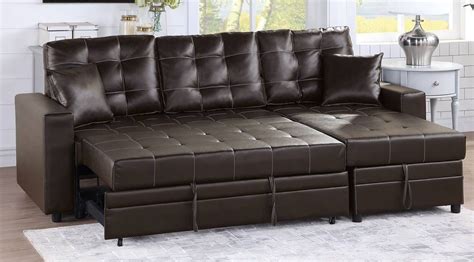 Leather Sofa With Pull Out Bed