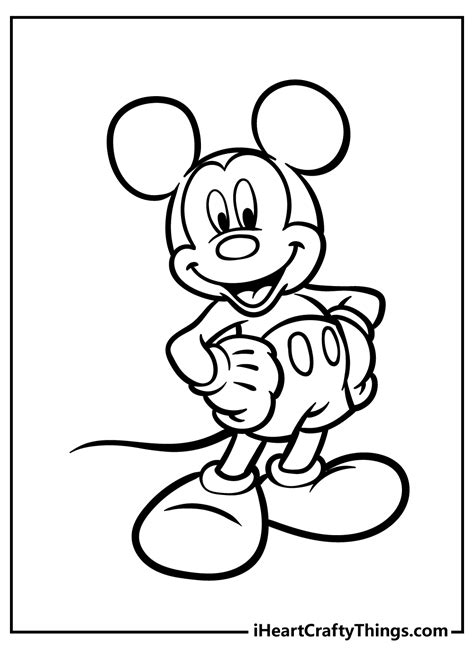 Classic Mickey Mouse Coloring Pages