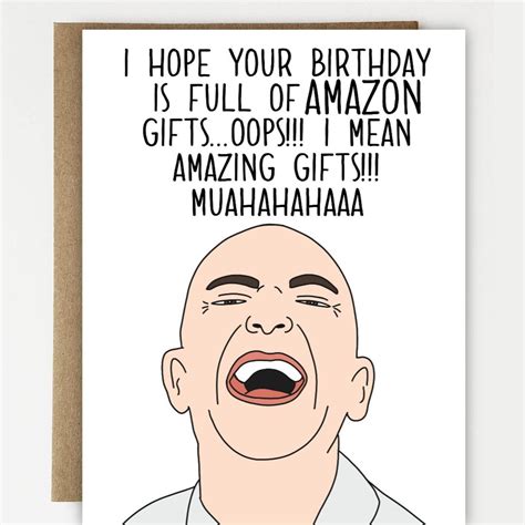 Funny Jeff Bezos Inspired Birthday Card Birthday Gift - Etsy