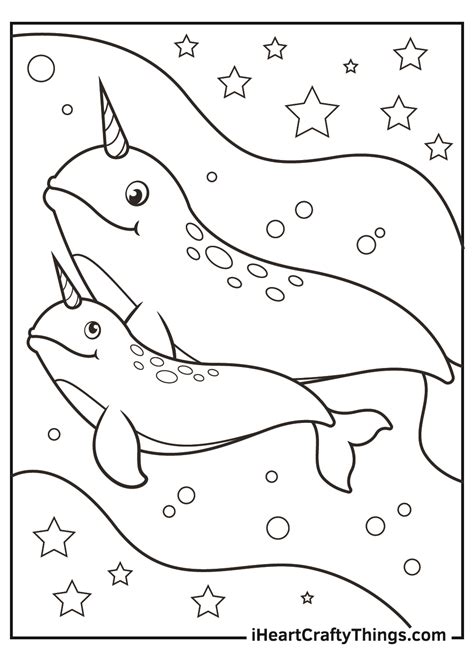 Narwhal Coloring Pages (Updated 2021)