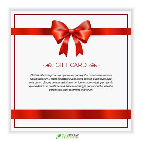 Blank Gift Card Template