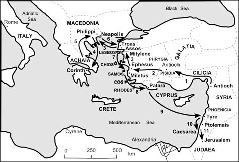 Paul's Third Missionary Journey Map Printable