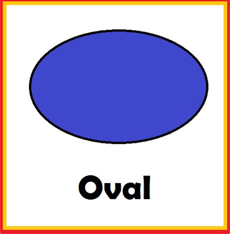 Oval Shape Objects For Kindergarten