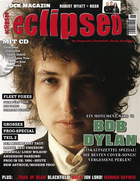 Eclipsed Magazine, Bob Dylan front cover