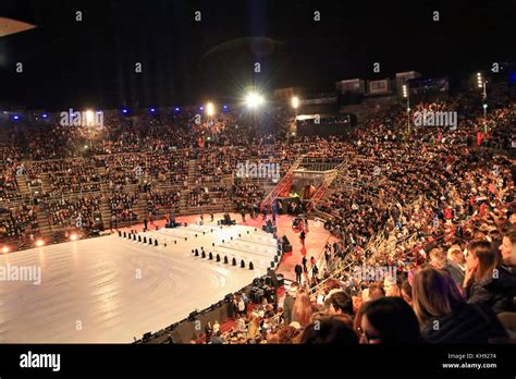 Inside the Verona Arena, Arena di Verona Stock Photo - Alamy