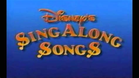 Disney Sing Along Songs 90s