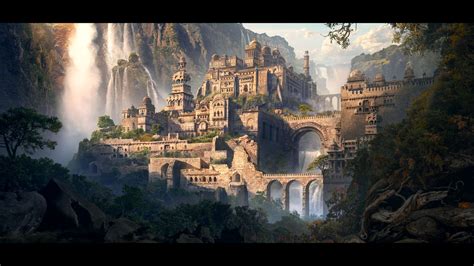 ArtStation - Kingdom, Nilesh Parmarkar | Fantasy artwork landscape ...