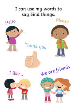 Kind Words Social Story by SEN Resource Source | TpT