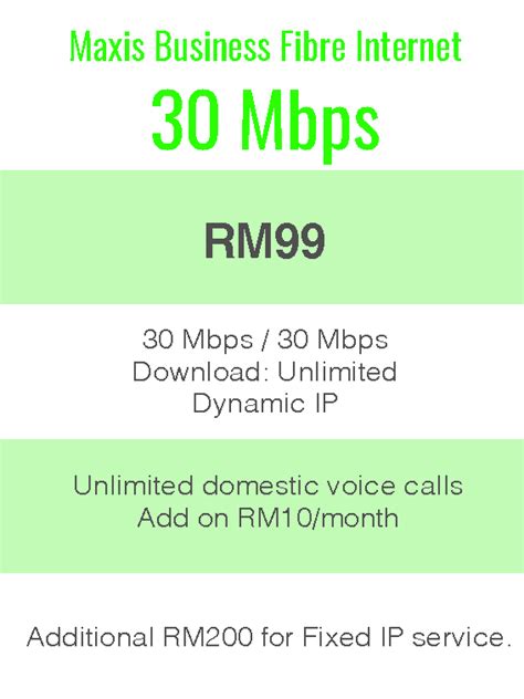 Maxis Business Fibre Internet 30Mbps | All Internet Broadband