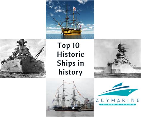 Top 10 Historic Ships of All Time in Maritime World | Zeymarine