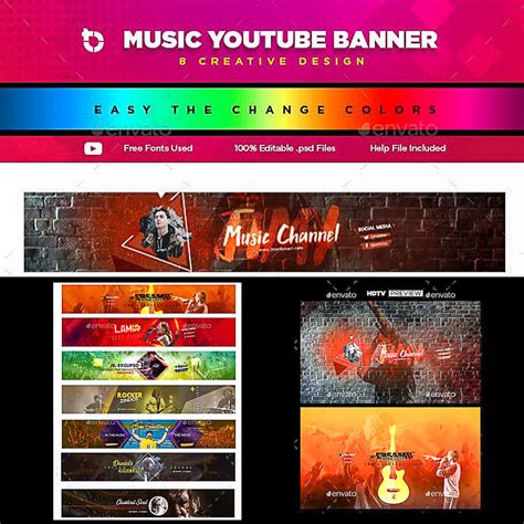 Music Youtube Banner Template | Free download