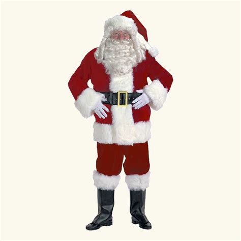 (Halco) Burgundy Velvet Santa Claus Costume – Santa & Co. LLC